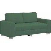 vidaXL Loveseat Sofa Donkergroen 180x77x82 cm Corduroy Stof