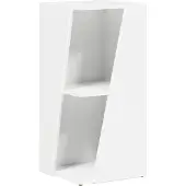 vidaXL Zijplank 33 x 32 x 70,5 cm Bewerkt hout Wit