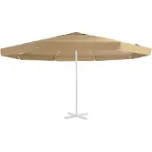 vidaXL Vervangingsdoek voor parasol 515 cm taupe