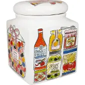 Blond Amsterdam , Even Bijkletsen: storage jar kitchen 20x26 cm