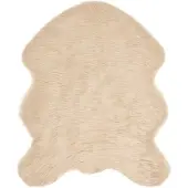 vidaXL Tapijt van imitatie schapenvacht TAFALLA Beige 50 x 80 cm