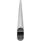vidaXL Kaststang 12 st Zilver 864 x 15 x 29 mm Aluminiumlegering