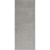 vidaXL Binnen kleed GALATI Grijs 80 x 200 cm Polyester Medium Pile
