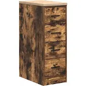 vidaXL Garagekast 30x51x85 cm massief grenenhout gerookt eiken