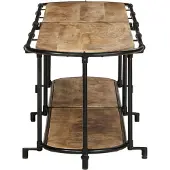 vidaXL Tv-meubel 200x42x40 cm massief ruw mangohout