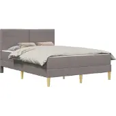 vidaXL Bedframe Taupe 160 x 200 cm Polyester