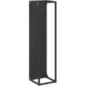 vidaXL Brandhoutrek 25x25x100 cm koudgewalst staal zwart