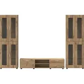 vidaXL Tv-meubelset FLORIN 3 st 150 x 39 x 30 cm Artisanaal eiken