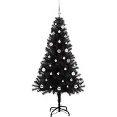 vidaXL Kerstboom Zwart 150 cm PVC