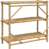 vidaXL Rek 3-laags 100x40x90 cm bamboe