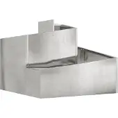 vidaXL Plantenbak zilver 60 x 60 x 50 cm Gegalvaniseerd staal