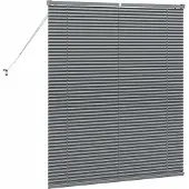vidaXL Venetiaanse jaloezie Donkergrijs 130 x 115 cm 25 mm Aluminium