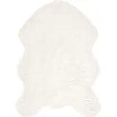 vidaXL Tapijt van imitatie schapenvacht TAFALLA Wit 60 x 90 cm