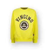 Vingino Quinns by sweater geel Logo - maat 128 | Sweater van