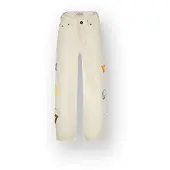 Vingino Super Baggy Jeans Lorenzo Unisex Wit 164