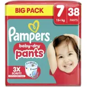 Pampers Baby-Dry Pants Maat 7 - 126 Luierbroekjes -15kg+ - Maandbox