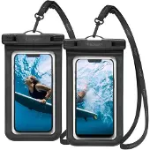 Spigen A601 Universeel Waterdicht Hoesje Zwart 2 Pack