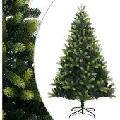 vidaXL Kunstkerstboom met scharnieren en standaard 150 cm