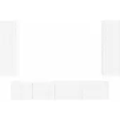 vidaXL Tv-meubelset 3 st 30 x 31 x 100 cm Wit