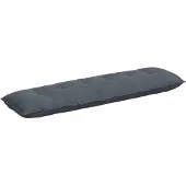 vidaXL Rugkussen Donkergrijs 180 x 50 x 19 cm Corduroy stof
