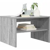 vidaXL Salontafel Grijs Sonoma 60 x 50 x 40 cm Bewerkt hout