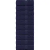 vidaXL Gastendoekjes FROGN 10 st 30x50 cm 360 g/m² marineblauw