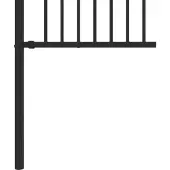 vidaXL Spike Hek BAARLO 200 x 166 cm Gepoedercoat staal Zwart