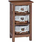 vidaXL Bijzettafel Bruin 38 x 28 x 72 cm Massief mahoniehout