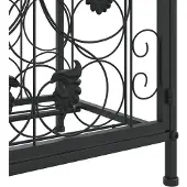 vidaXL Wijnrek voor 41 flessen 45x36x120 cm smeedijzer zwart