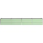 vidaXL Plantenbak Groen 320 x 80 x 45 cm Staal