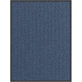 vidaXL Deurmat 90x120 cm blauw