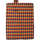 vidaXL Picknickkleed opvouwbaar geruit 200x150 cm fluweel meerkleurig