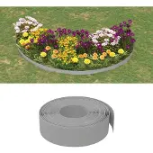 vidaXL Tuinranden 5 st 10 m 15 cm polyetheen grijs