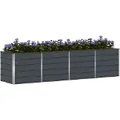 vidaXL Plantenbak Antraciet 320 x 80 x 75 cm Staal