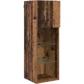 vidaXL TV Wand Eenheid 6 st Oud Hout Bewerkt hout