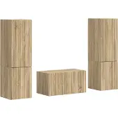 vidaXL Tv-meubelset 5 st Sonoma Eik Bewerkt hout