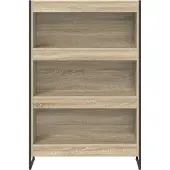 vidaXL Boekenkast 80 x 30 x 121 cm Bewerkt hout Sonoma