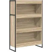 vidaXL Boekenkast 80 x 30 x 121 cm Bewerkt hout Sonoma