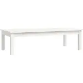 vidaXL Salontafel 110x50x30 cm massief grenenhout wit