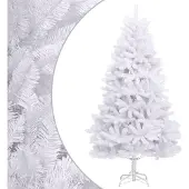 vidaXL Kunstkerstboom met scharnieren met standaard 300 cm wit