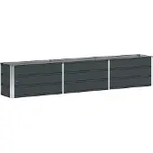 vidaXL Plantenbak Antraciet 240 x 40 x 45 cm Staal