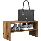 vidaXL Schoenenrek stapelbaar 60x30x30,5 cm oud houtkleurig