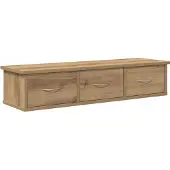 vidaXL Wandkast 88x26x18,5 cm bewerkt hout artisanaal eikenkleur