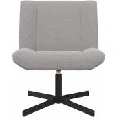vidaXL Draaistoel Lichtgrijs 63 x 75 x 76 cm Schapenvacht