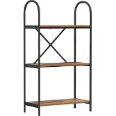 vidaXL Boekenplank 3-laags 60 x 30 x 109 cm Bewerkt hout Oudhout