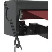 vidaXL Luifel handmatig uittrekbaar 350x250 cm bordeauxrood