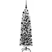 vidaXL Kunstkerstboom Groen 150 cm PVC en Staal en Kunststof