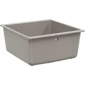 vidaXL Wasbak Grijs 430 x 460 mm 80% Kwarts en 20% Hars