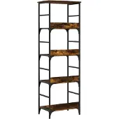 vidaXL Boekenrek 50x33x153 cm bewerkt hout gerookt eikenkleurig