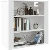 vidaXL Wandkast 80x33x80 cm bewerkt hout wit